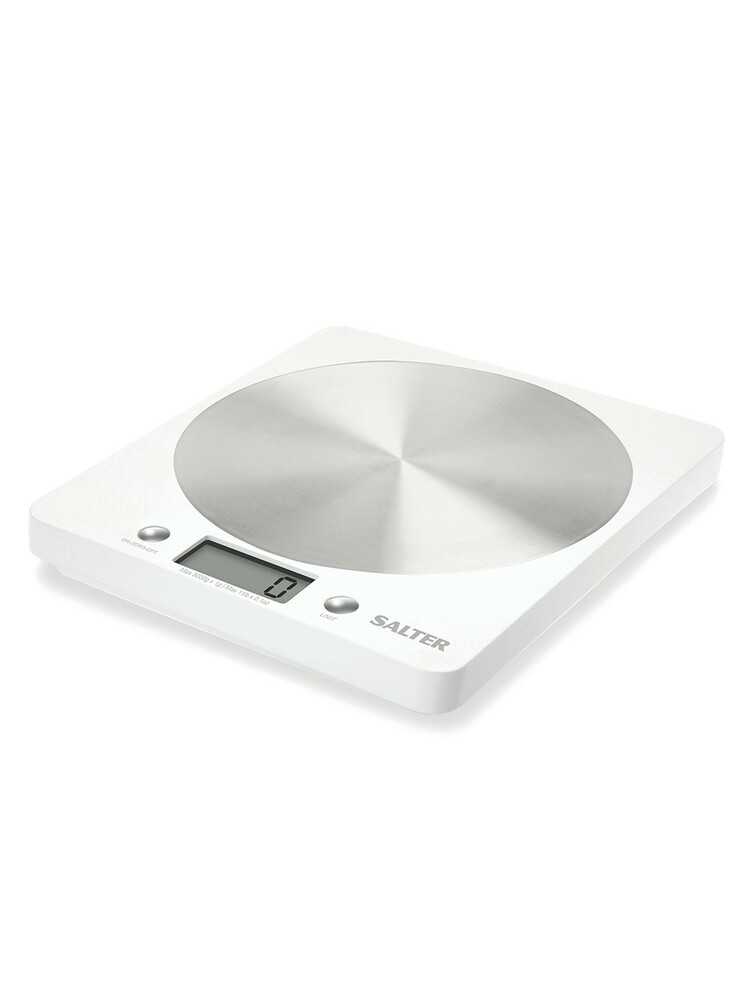 Salter 1036 WHSSDREU16 Disc Electronic Digital Kitchen Scales - White