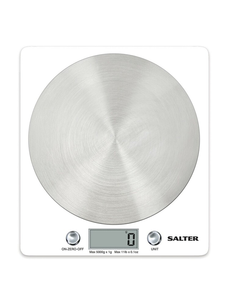 Salter 1036 WHSSDREU16 Disc Electronic Digital Kitchen Scales - White