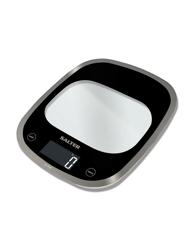 Salter 1050 BKDR Curve Glass Electronic Digital Kitchen Scales