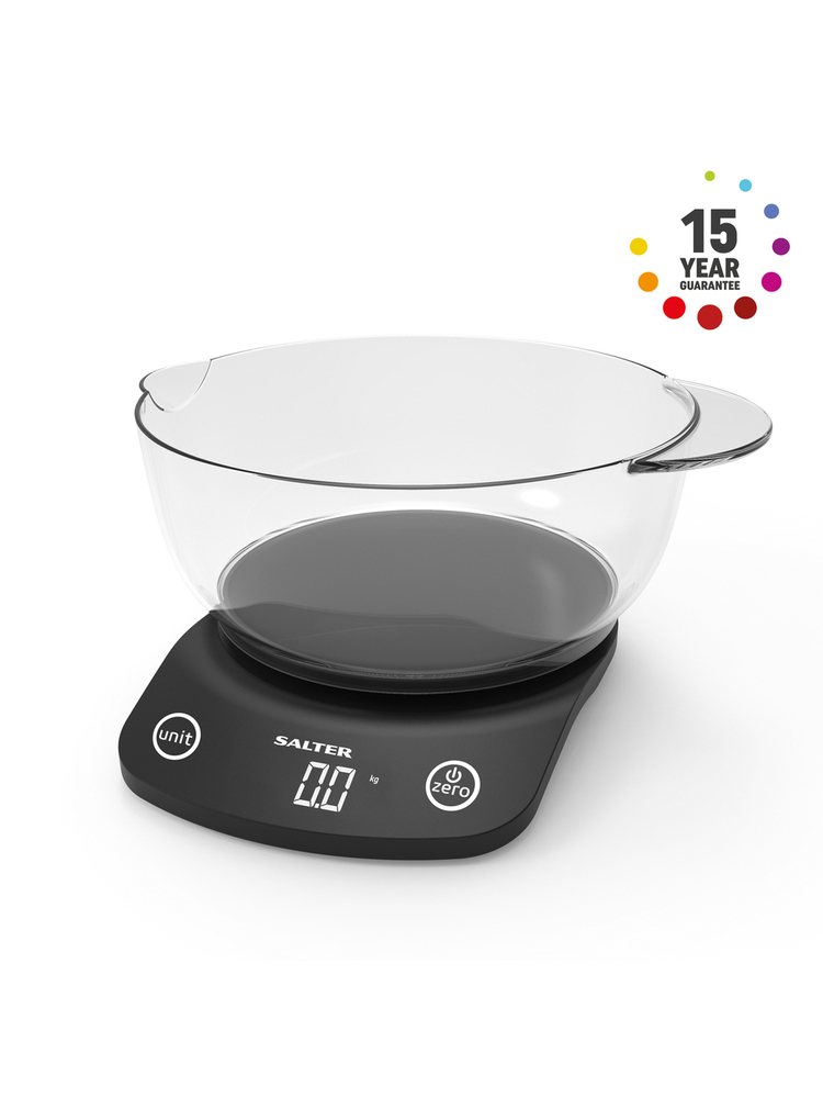 Salter 1074 BKDREU16 Vega Digital Kitchen Scale with Bowl
