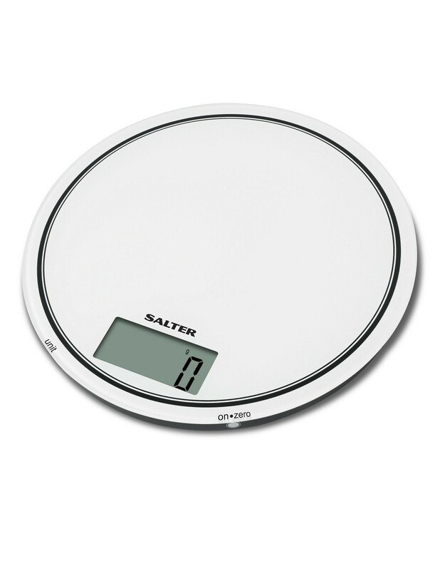 Salter 1080 WHDR12 Mono Electronic Digital Kitchen Scales - White