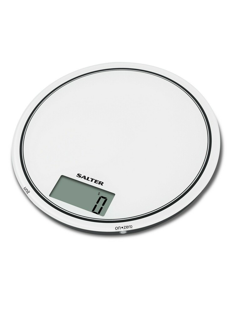 Salter 1080 WHDR12 Mono Electronic Digital Kitchen Scales - White