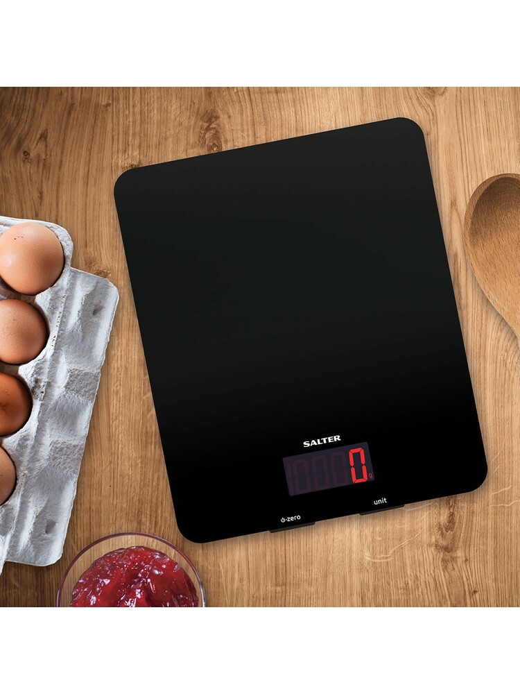 Salter 1150 BKDR 5kg Glass Electronic Kitchen Scales - Black