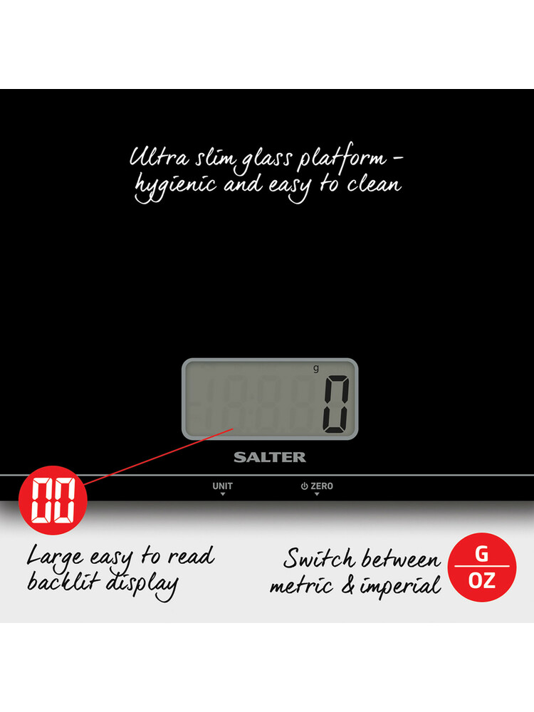 Salter 1172 BKDR Large Platform Digital Kitchen Scale