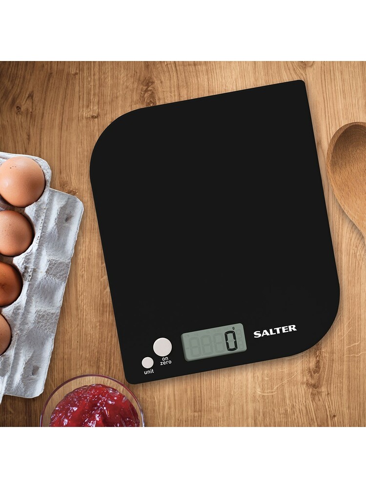 Salter 1177 BKWHDR Leaf Electronic Digital Kitchen Scale - Black