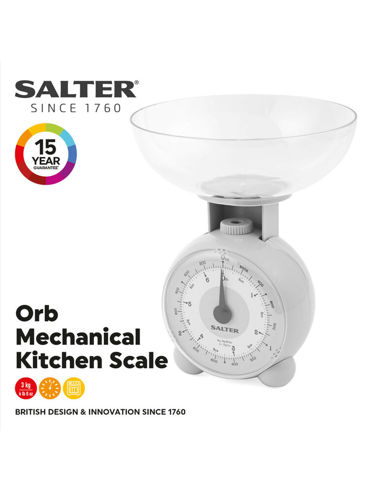 Salter 139 LGFEU16 Orb Kitchen Scale Grey