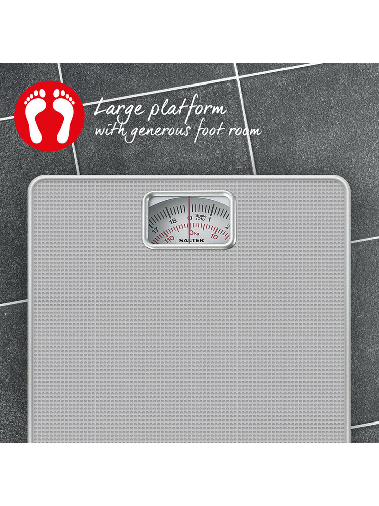 Salter 433 SVDR Mechanical Bathroom Scale Silver