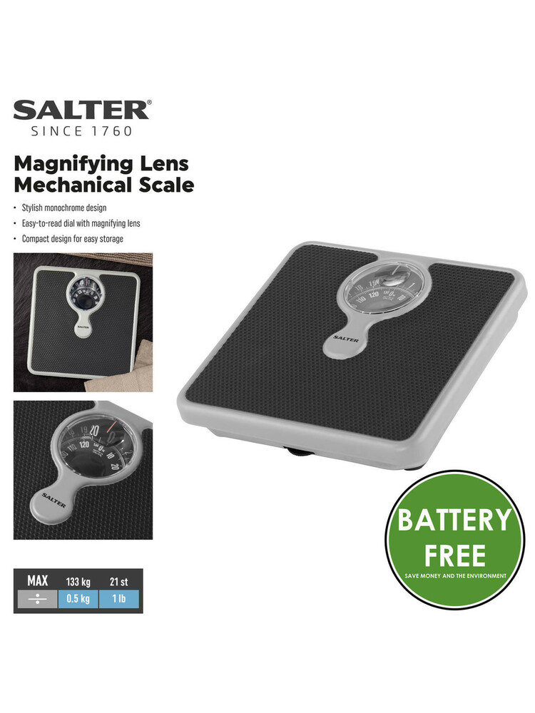 Salter 484 SBFEU16 Magnifying Lens Bathroom Scale