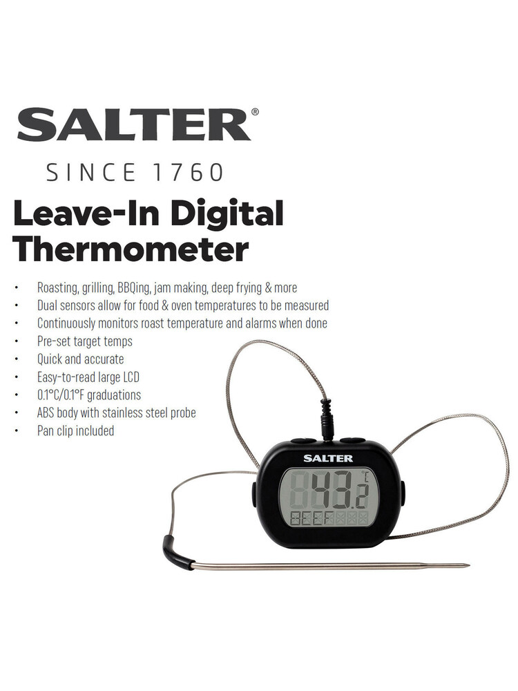 Salter 515 BKCR Leave-In Digital Thermometer