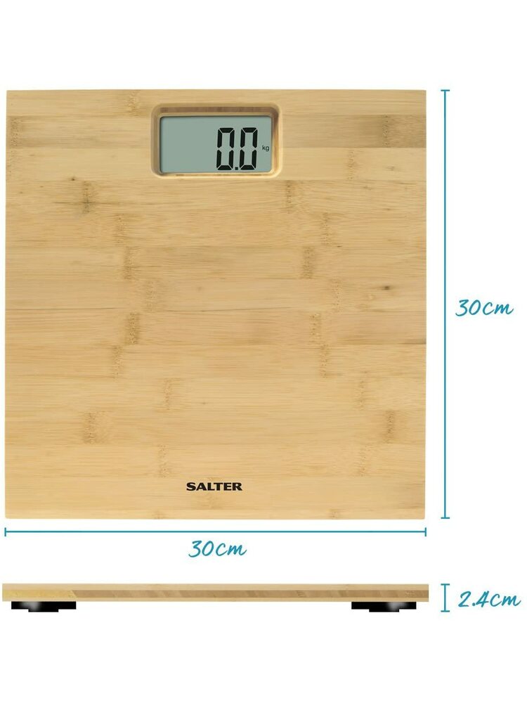 Salter 9086 WD3R Bamboo Electronic Personal Scale