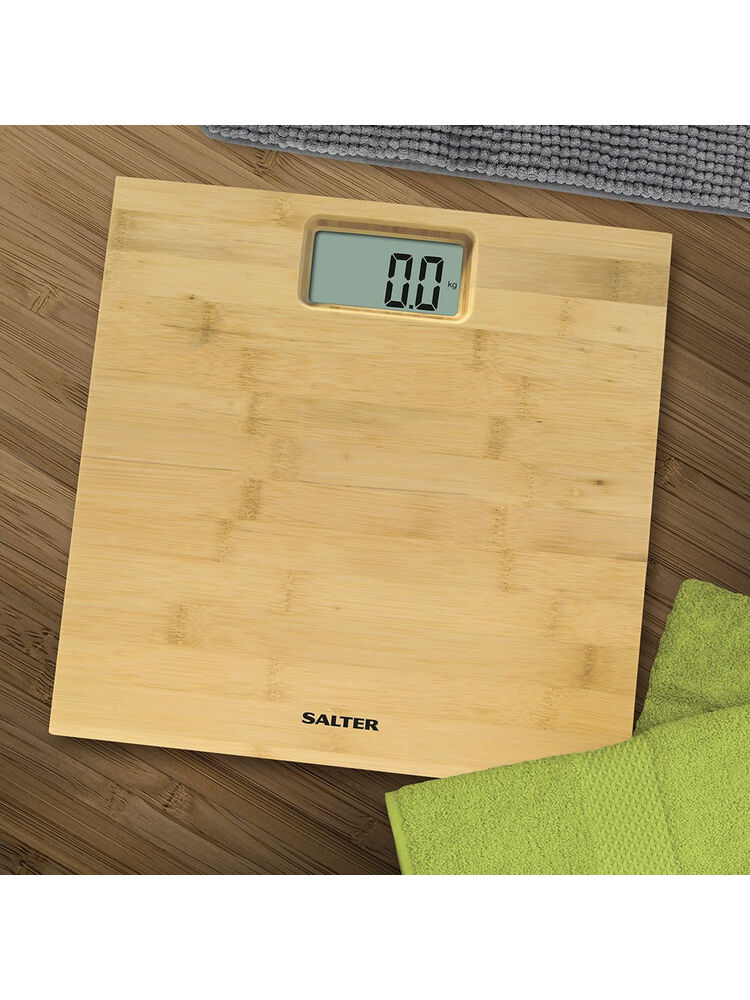 Salter 9086 WD3R Bamboo Electronic Personal Scale