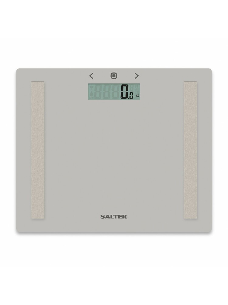 Salter 9113 GY3R Compact Glass Analyser Bathroom Scales - Grey