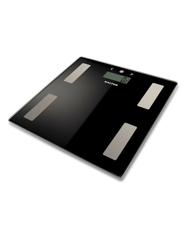 Salter 9150 BK3R Black Glass Analyser Bathroom Scales