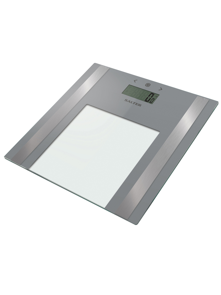 Salter 9158 SV3R Ultra Slim Glass Analyser Scale silver