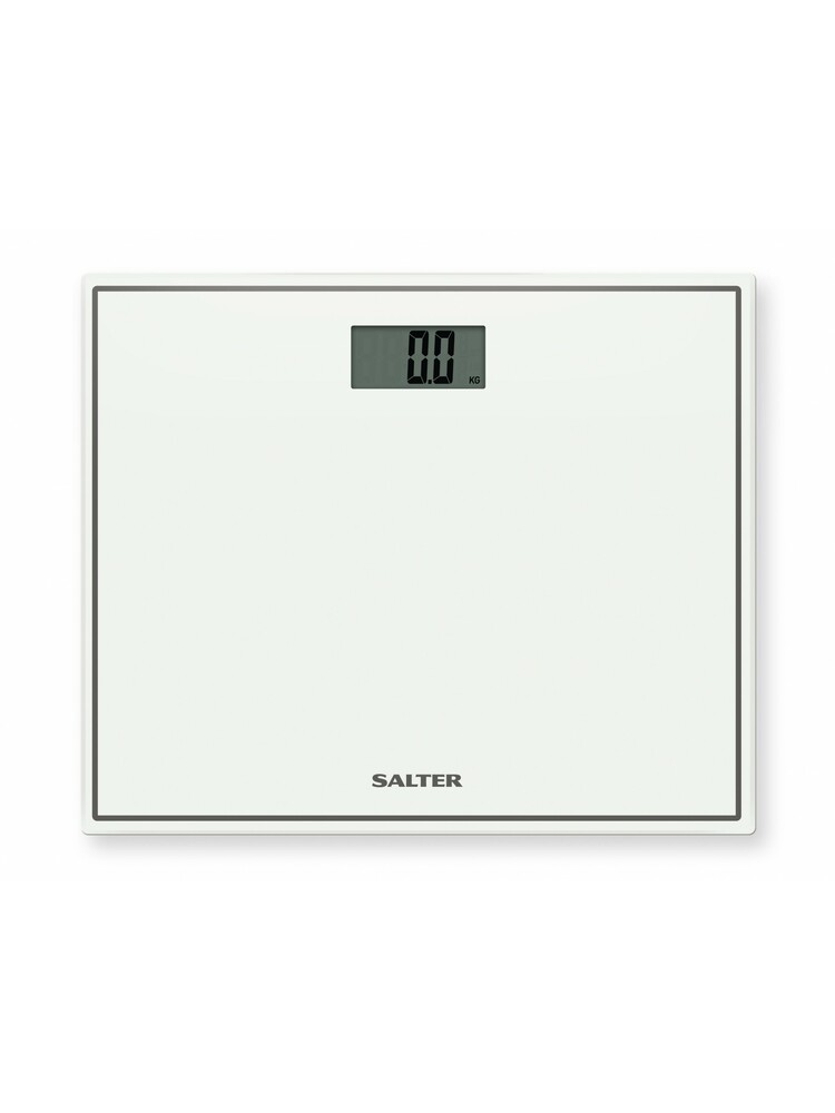 Salter 9207 WH3R Compact Glass Electronic Bathroom Scale - White