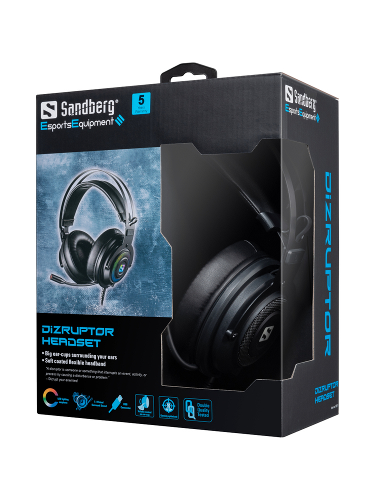 Sandberg 126-11 Dizruptor Headset USB 7.1