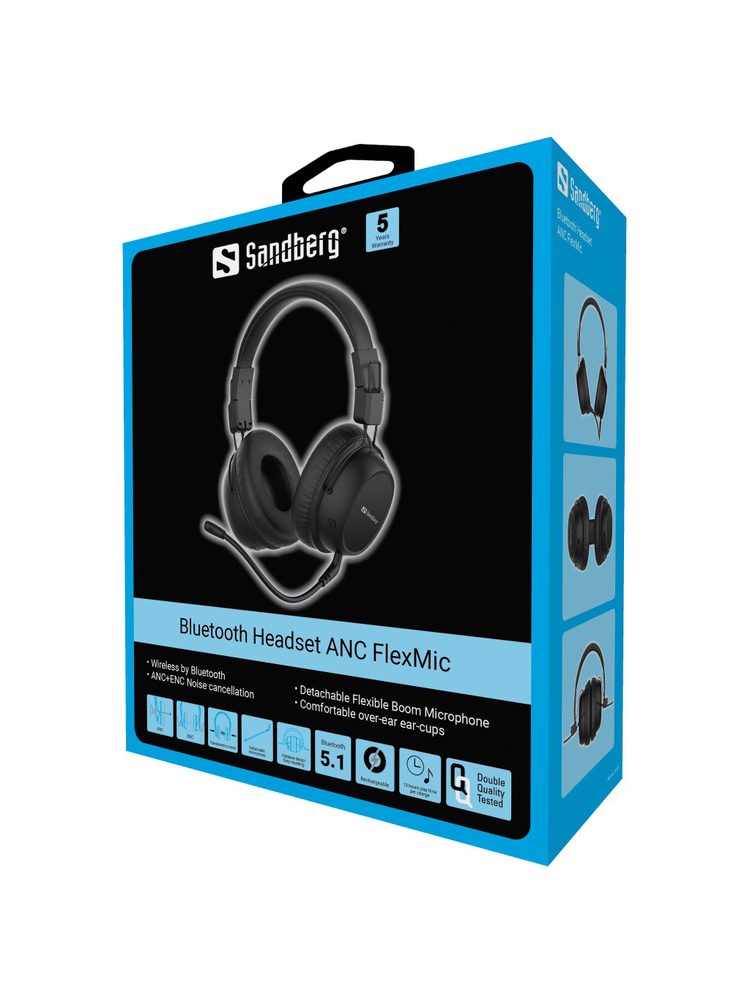 Sandberg 126-36 Bluetooth Headset ANC FlexMic