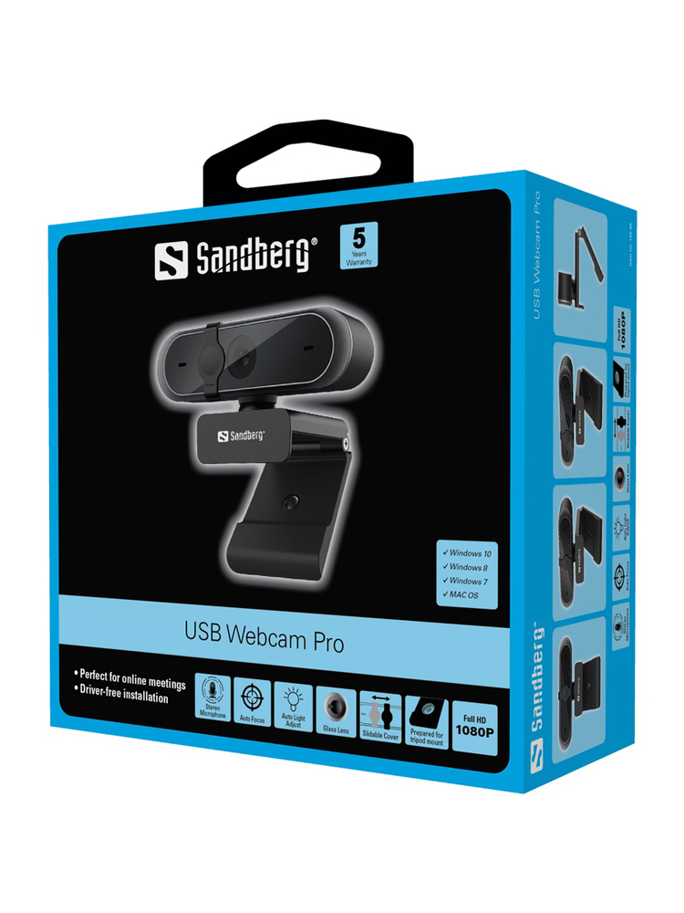 Sandberg 133-95 USB Webcam Pro