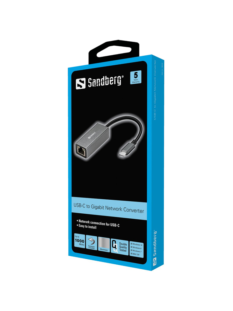 Sandberg 136-04 USB-C Gigabit Network Adapter