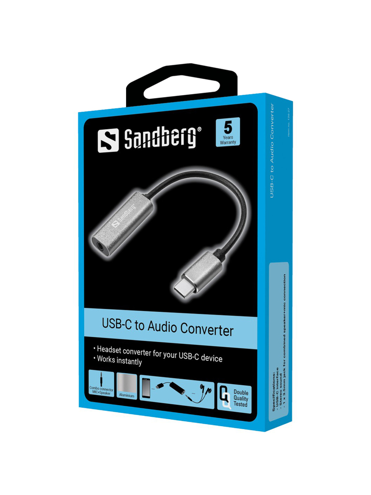 Sandberg 136-27 USB-C Audio Adapter