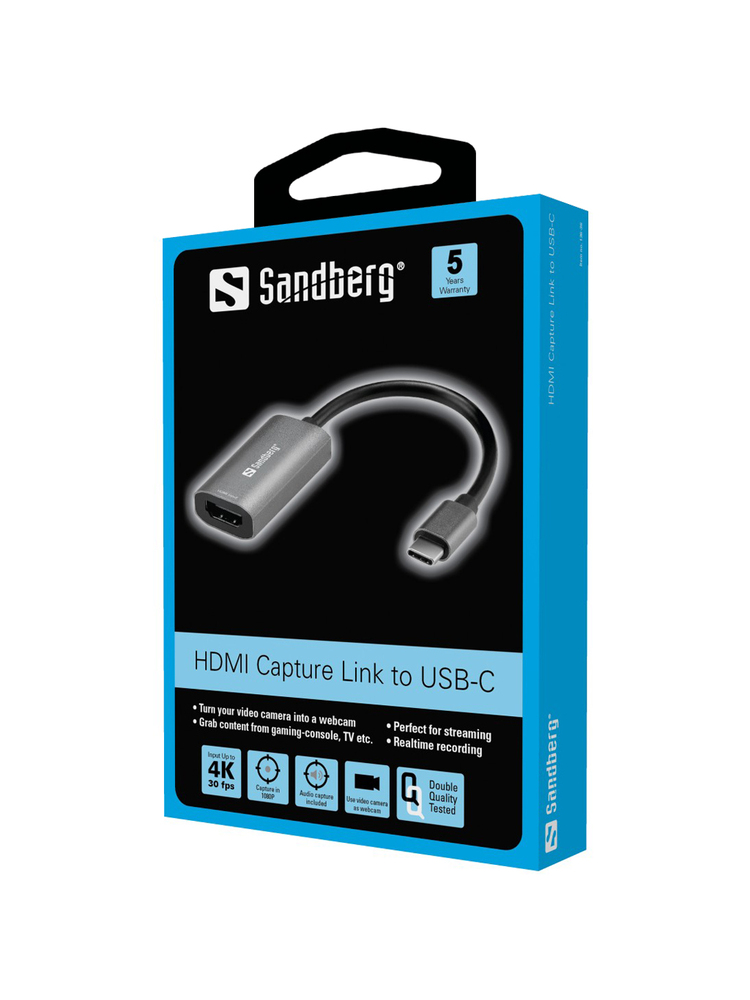 Sandberg 136-36 HDMI Capture Link to USB-C
