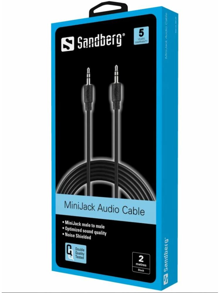 Sandberg 501-24 MiniJack Cable M-M 2m