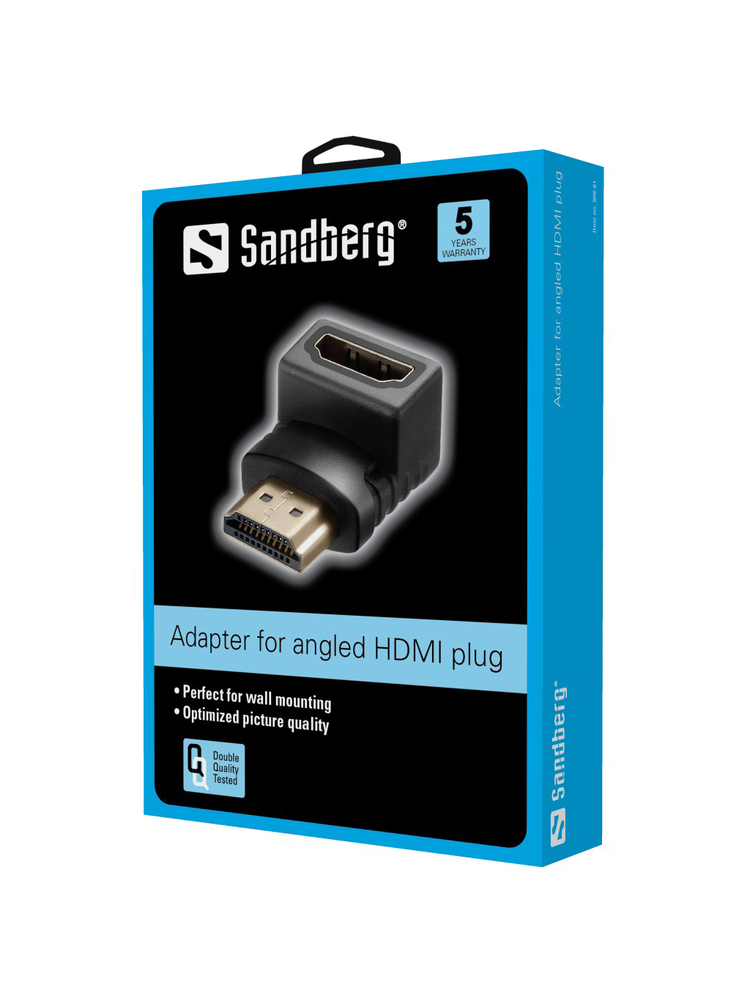 Sandberg 508-61 HDMI 2.0 angled adapter plug