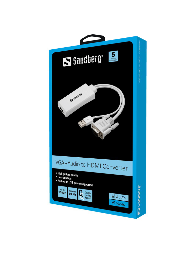 Sandberg 508-78 VGA+Audio to HDMI Converter