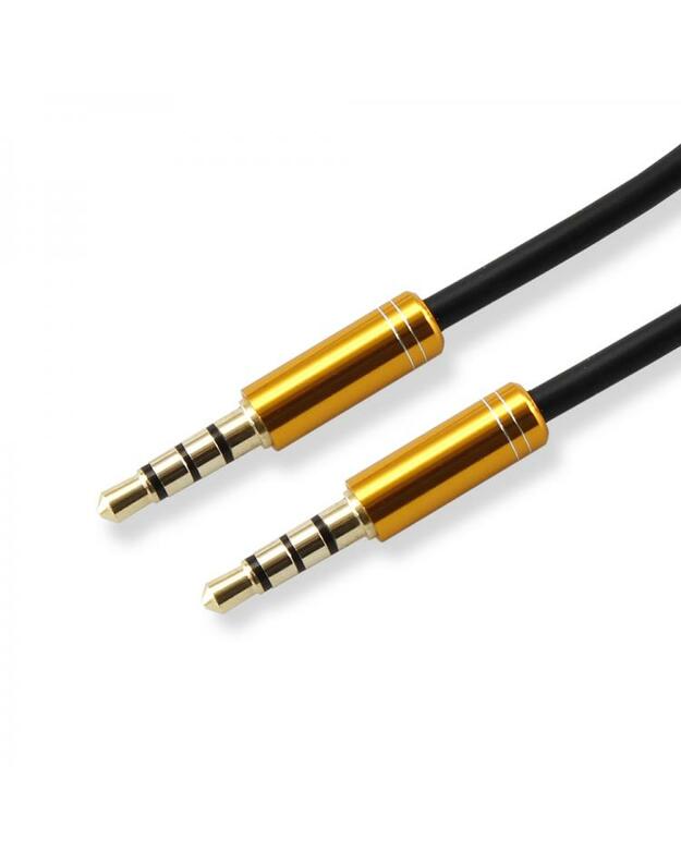 Sbox 3535-1.5G AUX Cable 3.5mm to 3.5mm Golden Kiwi Gold