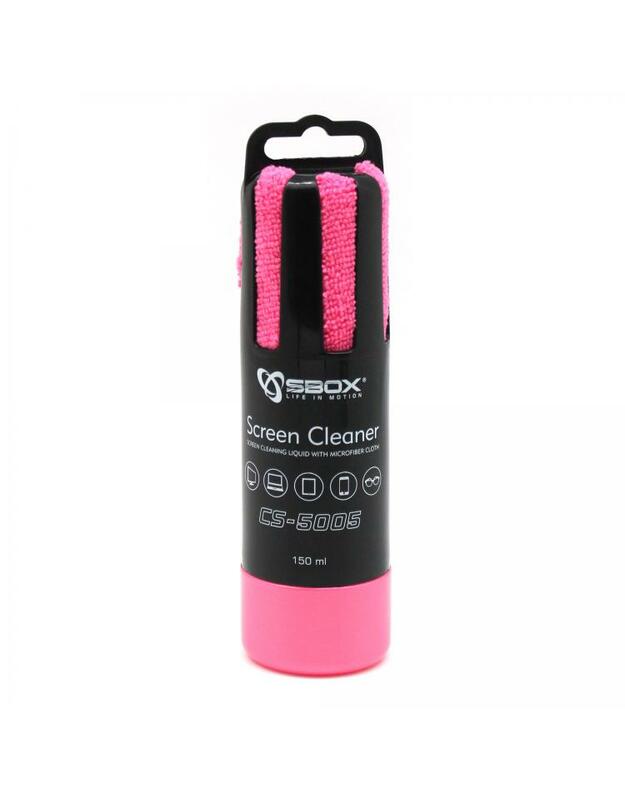 Sbox CS-5005P Screen Cleaner 150ml pink