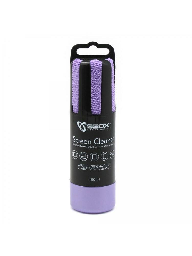 Sbox CS-5005U Screen Cleaner 150ml  purple