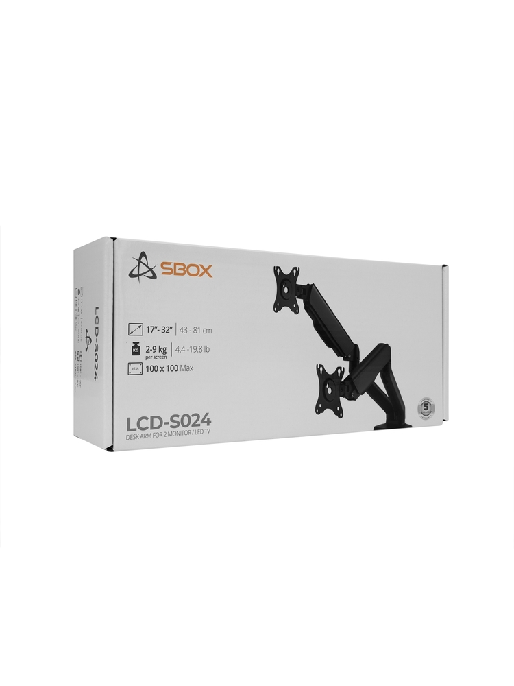 Sbox Desktop LCD-S024-2 (17-32/2x2-9kg/100x100)