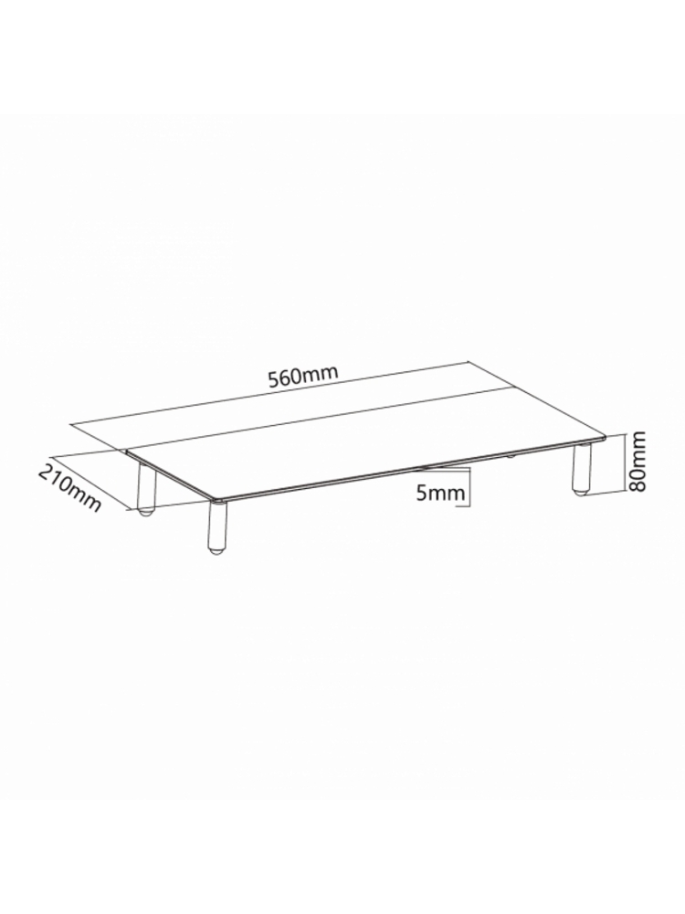 Sbox DS-610 Desktop Riser for Monitor or Notebook