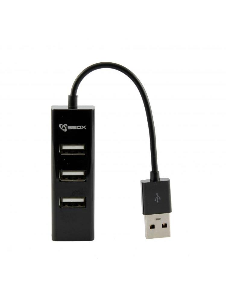 Sbox H-204 USB 4 Ports HUB Black