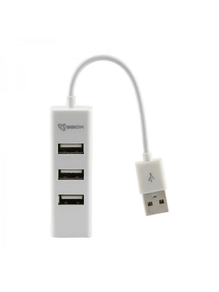 Sbox H-204W USB 4 Ports HUB Coconut White