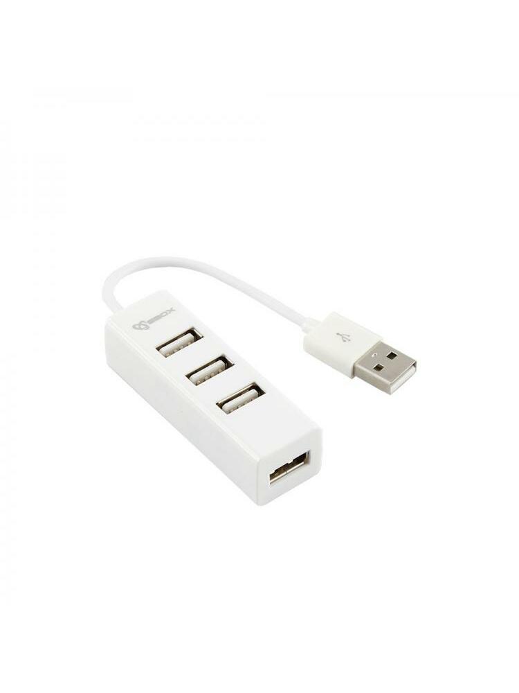 Sbox H-204W USB 4 Ports HUB Coconut White