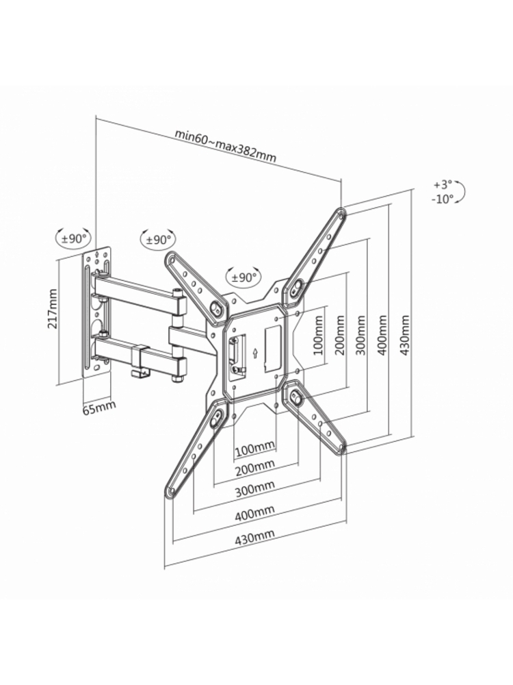 Sbox LCD-443 (23-55/30kg/400x400)