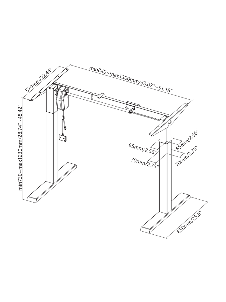 Sbox MD-622 Motorized Desk