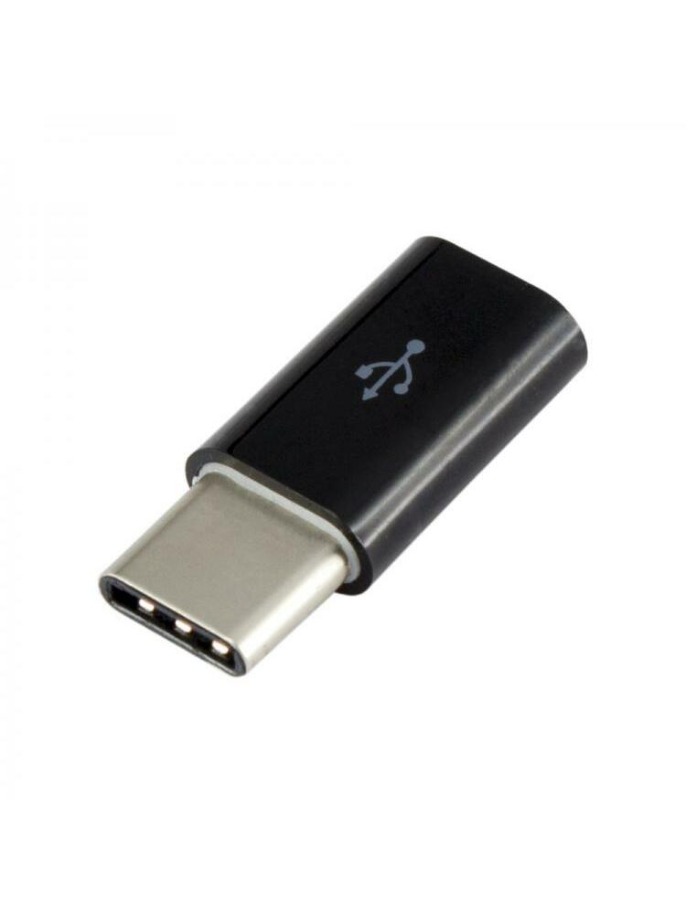 Sbox Micro USB 2.0 F. -> TYPE C M. black AD.USB-C B