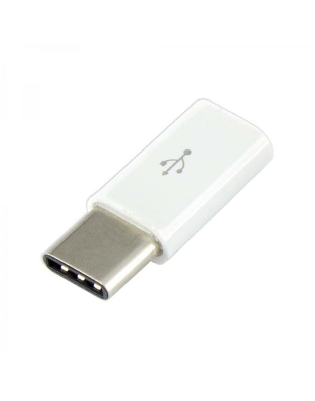 Sbox Micro USB 2.0 F. -> TYPE C M. white AD.USB-C W