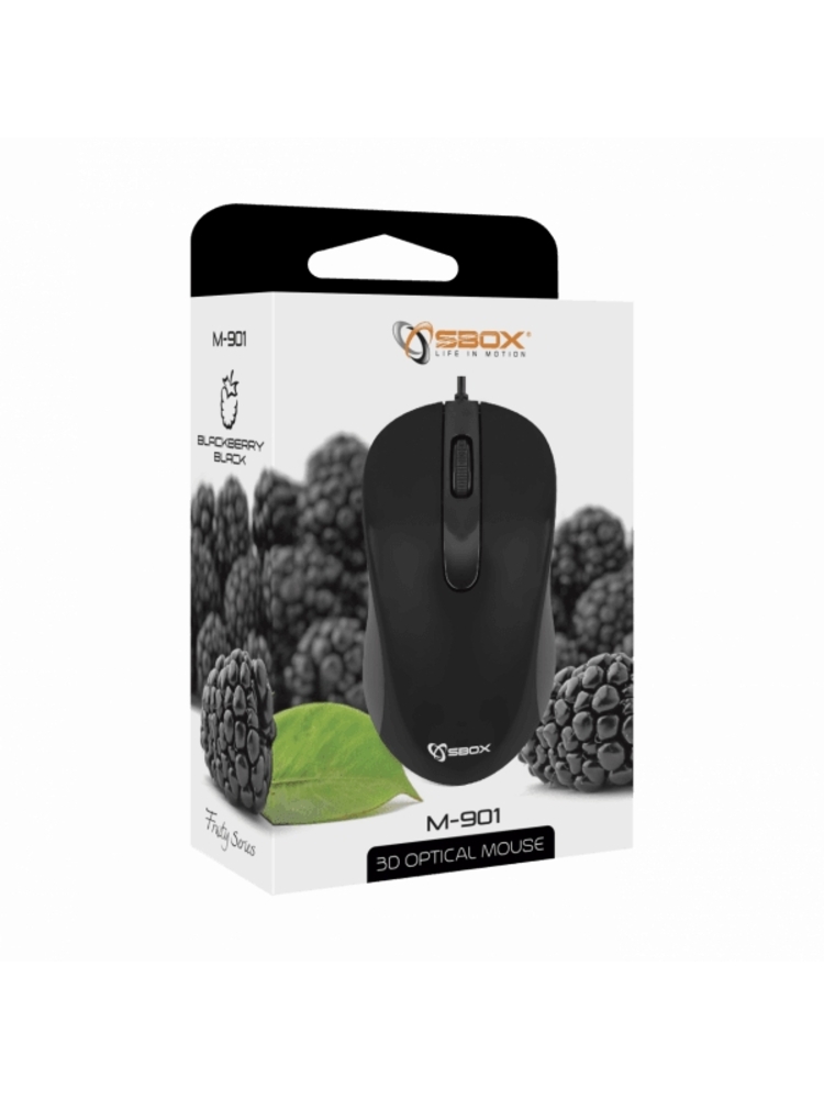 Sbox Optical Mouse M-901 Black