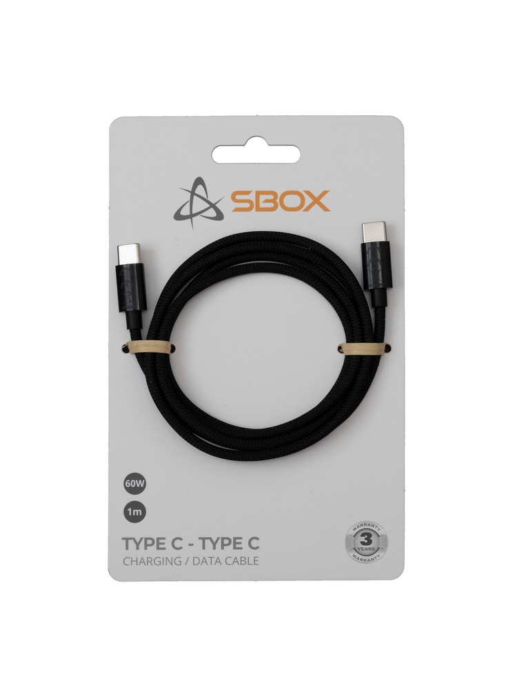 Sbox Type C - Type C M/M 1m black TYPEC-1-B
