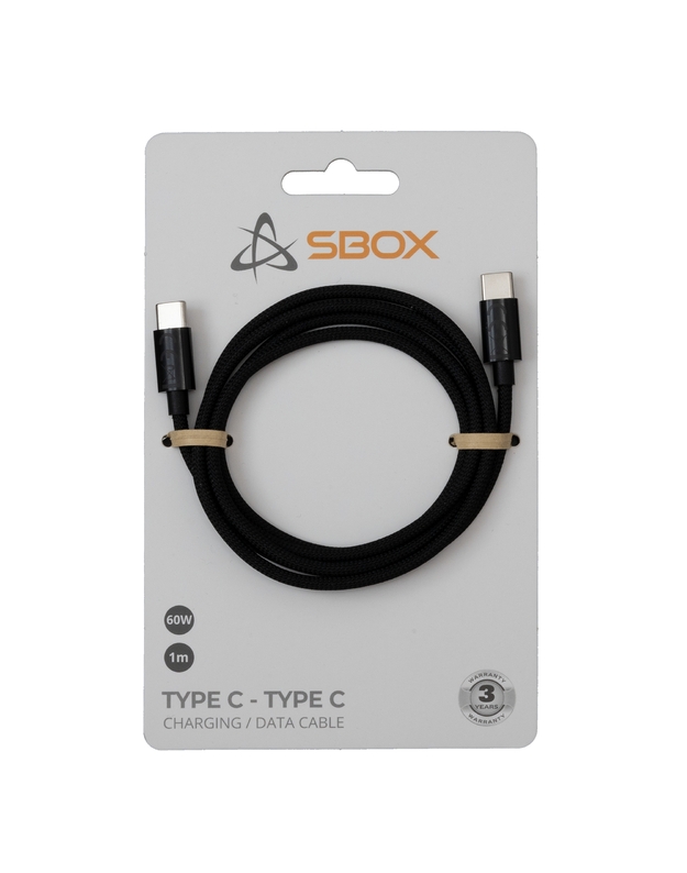 Sbox Type C - Type C M/M 1m black TYPEC-1-B