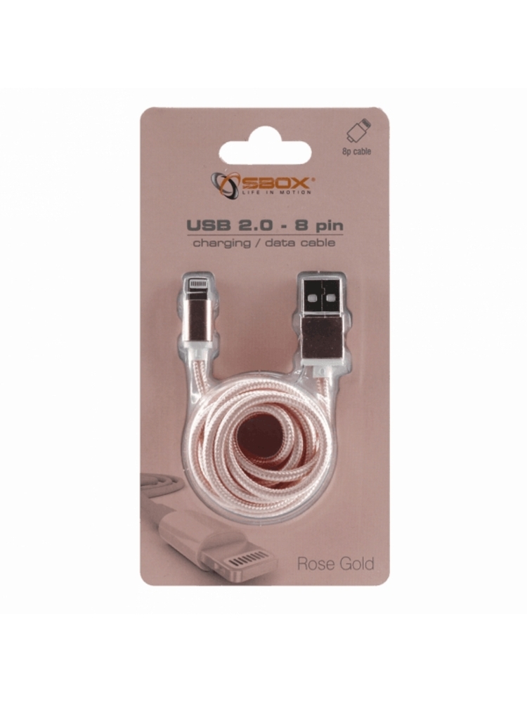 Sbox USB 2.0 8 Pin IPH7-RG rose gold