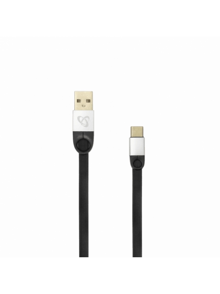 Sbox USB 2.0-Type-C/2.4A black/silver 1.5M
