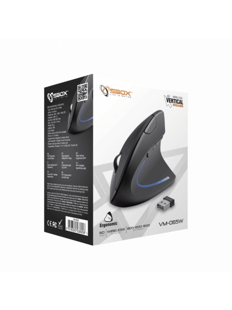 Sbox VM-065W Vertical Mouse