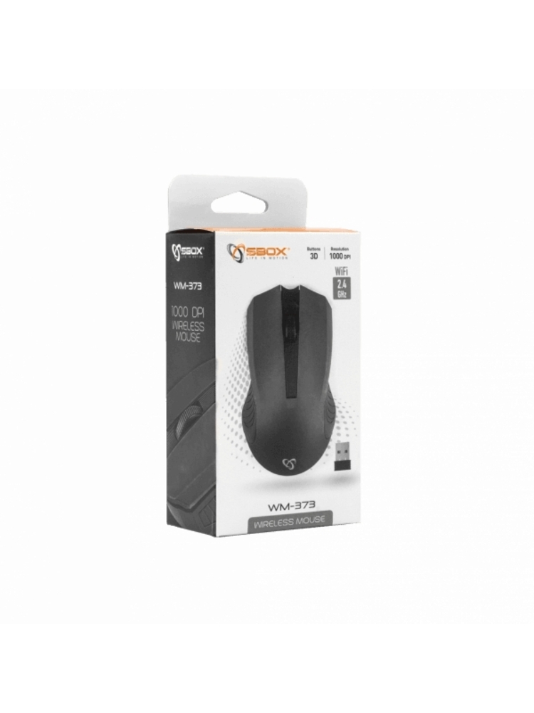 Sbox Wireless Mouse WM-373 black