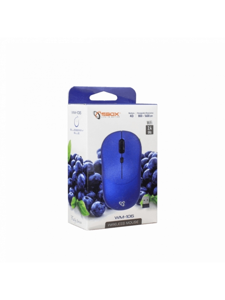 Sbox Wireless Optical Mouse WM-106 blue