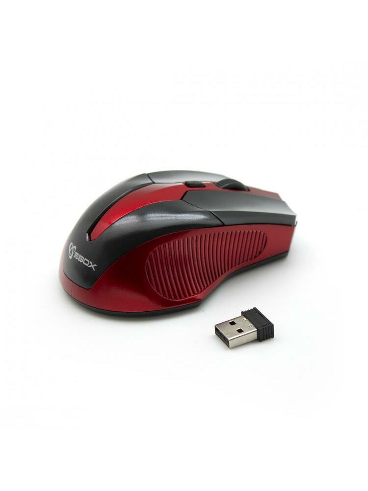 Sbox WM-9017BR Wireless Optical Mouse black/red