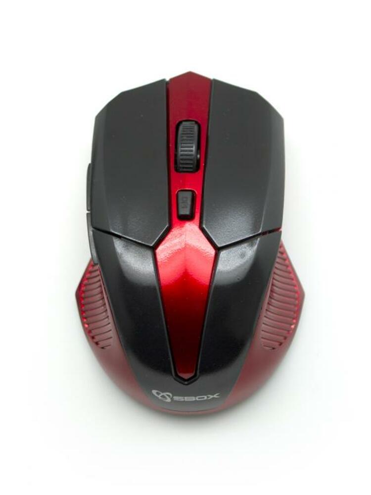 Sbox WM-9017BR Wireless Optical Mouse black/red